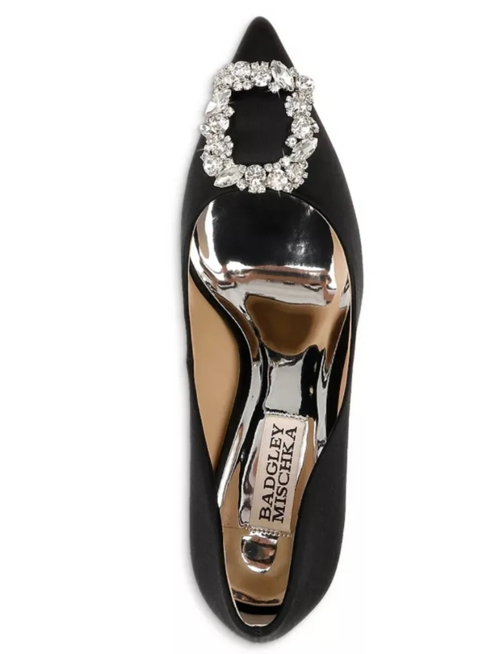 Badgley Mischka Cher Crystal Buckle Pumps
